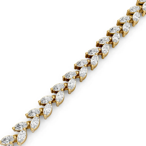 10K <b>Solid</b> <b>Gold</b> IGI Certified Lab Grown Diamond Marquise Cut Tennis Bracelet 9.24 CTW Rhodium Plated Luxury Statement Jewelry - Product Image 5