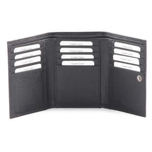 Portefeuille homme minimaliste en cuir pleine fleur MARRANT, porte-cartes d'identité et de crédit, fin, ouvert, court, vintage, en cuir véritable, avec protection RFID - Product Image 3