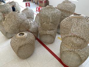 Wholesale Rectangle Seagrass Basket <b>with</b> <b>Lid</b> Handmade Hot Model for Kitchen & <b>Laundry</b> Handwoven Plant Tree Storage <b>Bin</b> - Product Image 3