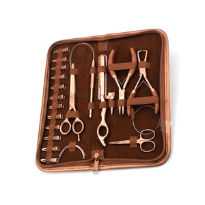 Salon Professional Hair Extension Tool Kit With Pliers <b>Hook</b> Needle Loop Tool Beads Thread <b>Clips</b> For Micro Ring Hair Extension - Product Image 3