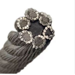 Câble en acier à haute teneur en carbone 6x12+7FC non galvanisé, norme EN pour le formage à froid, services de découpe sur mesure pour les barres d'acier - Product Image 1