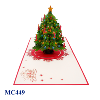 Tarjeta Pop-up 3D Grande con Tema de Amor, Diseño Personalizado, Impresión Offset, Hecha a Mano en Vietnam, Superventas, para Navidad