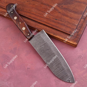 มีดทำครัวซันโตะกุเหล็กดามัสกัสคุณภาพสูงสุดจาก UA Supplies ด้ามจับแบบเต็มด้าม ทนทาน ผลิตด้วยมือ ขนาด 6-7.9 นิ้ว ใช้ได้ทั้งมือซ้ายและขวา - Product Image 3