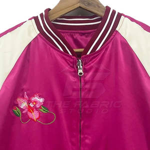 Chaqueta Sukajan de Invierno Moderna y Elegante para Hombre, Cuello Alto, Ligera, de Satén, Cómoda para Uso Diario - Product Image 6