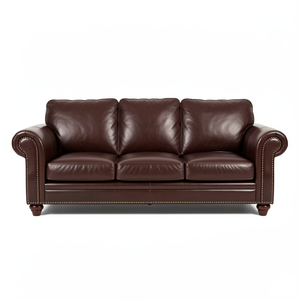 Sofá Cuadrado de Cuero Genuino - Diseño Duradero y Ecológico para Sala de Estar y Oficina en Villas - Product Image 2