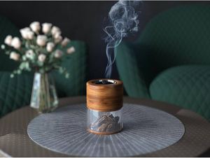 Modern metal incense <b>burner</b> Handmade religious incense holder Wooden handled incense holder All-season incense <b>burner</b> - Product Image 4