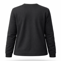Pull en laine/nylon tissé pour femme, imprimé avec badge sur le devant, coupe ample, tricoté, à manches longues, respirant, anti-plis, hiver