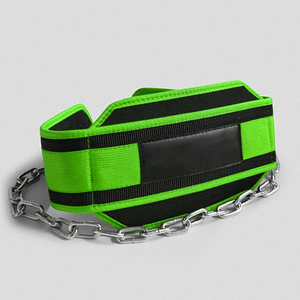 Popular Heavy Duty Weight Lifting Dip Training <b>Belt</b> with Chain Neoprene Gym Fitness Pull-up Workout Double Support Dip <b>Belt</b> OEM - Product Image 3