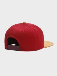 หมวกแก๊ปสีแดง Brooklyn Snapback 6 แผง ปรับขนาดได้ ยูนิเซ็กส์ สไตล์สตรีท ผ้าแคนวาสปักโลโก้ด้านหน้า ใส่ลำลอง - Product Image 6