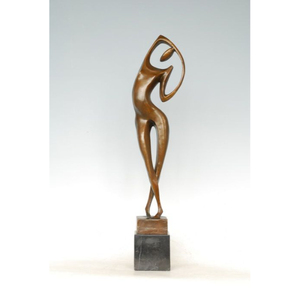 Sculpture abstraite en métal populaire, figurative, faite à la main, art contemporain, décoration pour la maison, salon, présentation sur table - Product Image 4