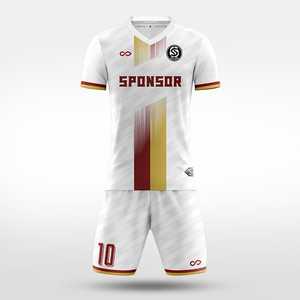 Ensemble maillot et short de football imprimé respirant professionnel, uniforme de football personnalisé pour équipe, kit sportif à séchage rapide - Product Image 2