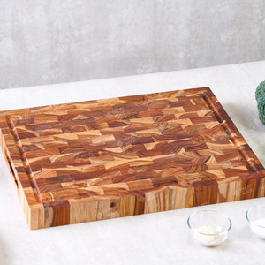 Bloque de Madera de Acacia Grande para Carnicería: Serie Heritage Grain |   La Máquina Indestructible para Estudios Culinarios de Alto Rendimiento - Product Image 3