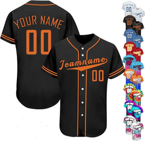 Uniforme de Béisbol Personalizado con Impresión Digital, Manga Corta, Secado Rápido, Conjunto de Jersey para Hombre, OEM, Unisex - Product Image 3