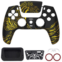 Couvercle de plaque frontale de remplacement de coque avant personnalisé eXtremeRate pour contrôleur Dualsense PS5