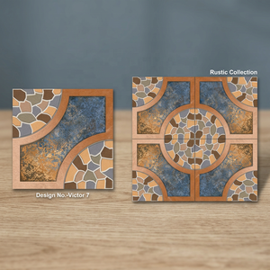 Meilleur prix Porcelaine émaillée antidérapante Carreaux de sol robustes pour l'extérieur 40x40cm 30x30cm 16x16 Céramique Sel et Poivre Design - Product Image 5