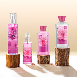 Oem ODM thành phần tự nhiên hoa anh đào tắm và cơ thể nhà Bộ Quà Tặng phụ nữ tắm Spa và chăm sóc cơ thể tắm Gel tắm Bộ quà tặng - Product Image 6