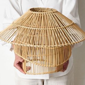 Rattan <b>Ceiling</b> <b>Light</b> Fixture with Eco Friendly Material Durable Frame and Soft <b>Light</b> Diffusion Designed for Indoor - Product Image 4