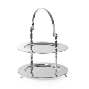 Soporte de metal para pasteles y postres de diseño moderno, elegante bandeja de metal para postres y decoración de bodas. - Product Image 1