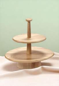 Modern Wooden Cake Stand For Cake And <b>Cupcake</b> Display For Wedding Event Dessert Table Decoration - Product Image 2