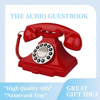 Großhandel Hochzeits-Audio-Gästebuch Telefon Retro Antik Sprachnachrichtenrekorder Telefon für Geburtstagsfeier Event-Dekoration