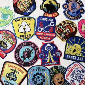 Écussons brodés créatifs pour vestes, sacs, chapeaux, chaussures – Badges à coudre sur vêtements, logo personnalisé, vente en gros, usine OEM - Product Image 5