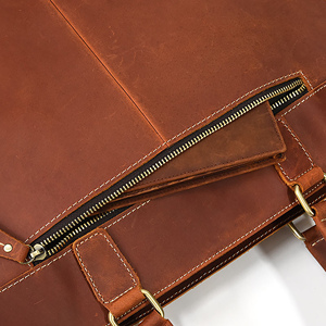 Maletín de Negocios de Cuero Genuino Resistente para Hombre, Bolsa de Transporte para Portátil Personalizada de Cuero para Oficina - Product Image 5