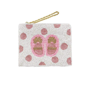 Porte-monnaie de plage de luxe fait main en perles de rocaille, nouveau mini portefeuille à fermeture éclair au design magnifique pour la broderie et les travaux d'aiguille - Product Image 3