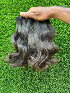 Lots de Cheveux Humains Vierges Indiens Lisses Naturels Remy Double Drawn Pointes Épaisses 12-32 Pouces Noir Naturel Vente en Gros - Product Image 5