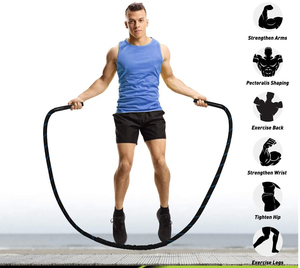 Corde à sauter conçue pour la perte de poids, l'entraînement cardio, l'agilité et le renforcement musculaire, avec une durabilité accrue - Product Image 3