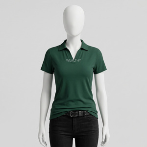 T-shirts OEM pour femmes à manches courtes 100 % coton toile 220g respirants séchage rapide écologiques anti-boulochage anti-plis numériques - Product Image 4