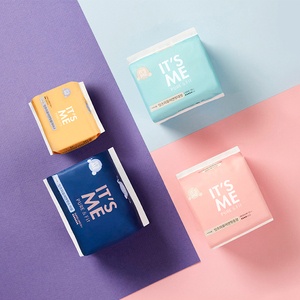 [Its Me] Pure & Fit Regular, Paquete de 12 Toallas Sanitarias con Diseño de Diamantes para una Absorción Rápida y Servilleta Menstrual - Product Image 1