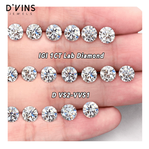 D'vins Jewels Diamants de laboratoire taille brillant couleur D F, 0.5ct 1ct 1.5ct 2ct 3ct 4ct 5ct 6ct, en gros, pour la joaillerie - Product Image 5