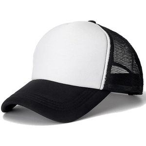 Gorra Trucker Blanca de 6 Paneles, Tejido de Malla, Ajustable, Unisex, Casual, Primavera Verano, Color Sólido, Gorra para Adultos - Product Image 2