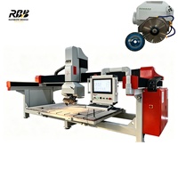 5 axes CNc pont scie automatique 45 degrés chanfreinage pont Cutter granit marbre pierre dalle découpeuse
