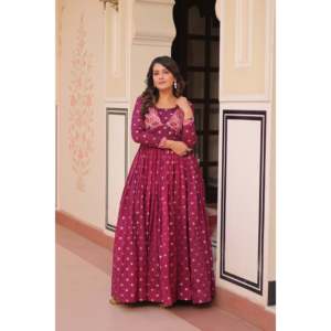 Robe de soirée longue en satin, sans bretelles, tissage jacquard, robe de cérémonie - Product Image 6