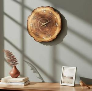 Reloj de Pared de Madera de Nogal Hecho a Mano, Geométrico, de Cuarzo Analógico, de Una Sola Aguja, Moderno, Minimalista, Decoración de Pared para Bodas, Funciona con Batería - Product Image 3