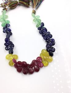 Perlas naturales semisembrilladas multifacéticas para la elaboración de joyería fina, cuentas de piedras preciosas para collar - Product Image 3