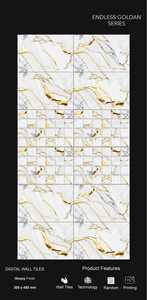 Premier Grade Modern Design Collection Azulejos de pared y suelo de arcilla modificados de estilo europeo para decoración de baño Hecho en India - Product Image 2