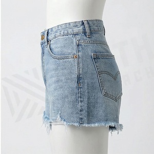 New Arrivals Summer Irregular Ripped Jeans Zipper Pockets Torn Hole <b>Stretch</b> <b>Denim</b> Shorts For Women Casual Street Wear - Product Image 3