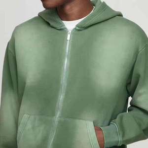 <b>Men</b> Sun Faded Tracksuit Two Piece Drawstring Jogger Pants Comfortable Relaxed Streetwear Clothing Set <b>Pullover</b> Sweatshirt - Product Image 5
