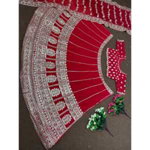 ชุดแต่งกายสำหรับงานแต่งงาน lehenga choli และ dupatta - Product Image 3