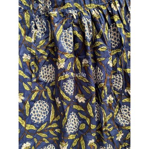 Jupe midi à imprimé floral, coupe évasée, taille élastique, style bohème, en mousseline de soie, coupe ample, ourlet à volants, pour toutes les saisons - Product Image 6