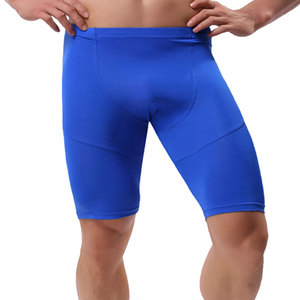 High Elastic Men's Quick Dry Compression Shorts Athletic Gym Running Tights Seamless <b>Base</b> <b>Layer</b> <b>Skin</b> Color Spandex Workout Wear - Product Image 5