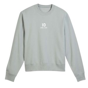 เสื้อสเวตเชิ้ตคอกลมผู้ชาย ผลิตจากผ้าฝ้ายรีไซเคิล สีมูนร็อค เป็นมิตรต่อสิ่งแวดล้อม คุณภาพพรีเมียม สวมใส่สบาย แขนยาว เหมาะสำหรับทุกวัน - Product Image 1