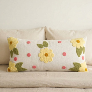 Chill Here Tufted Lumbar 12x20 Custom Size Cushion <b>Cover</b> Sustainable Soft Cotton Lavish Look Decor Tufted Cushion <b>Cover</b> - Product Image 6