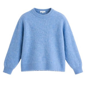 Knitwear Manufacturer Custom Autumn Winter Green Round Neck Long Sleeve Women's Knit <b>Pullover</b> <b>Sweater</b> - Product Image 5