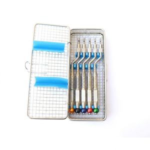 Kit de forceps pour sinus lift, ensemble droit, marteau concave Mead, cassette, ensemble chirurgical dentaire manuel en acier inoxydable allemand - Product Image 5