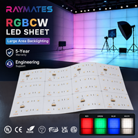 Lembaran LED Fleksibel Ultra Panjang 10m, Panel RGBW CCT 24v, Putih yang Dapat Disesuaikan, Dapat Dipotong, Kontrol Addressable, Lembaran Backlit Batu