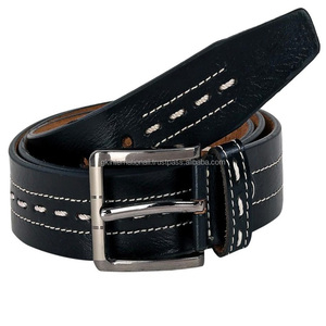 Ceintures et accessoires pour hommes en cuir véritable de luxe, avec boucle en laiton massif classique, logo personnalisé en usine - Product Image 2