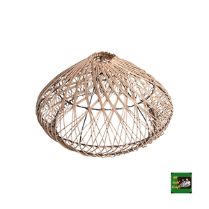 Pantalla de lámpara de ratán tejida a mano, lámpara colgante de caña sostenible para sala de estar, hotel, decoración de techo, Vietnam - Product Image 4